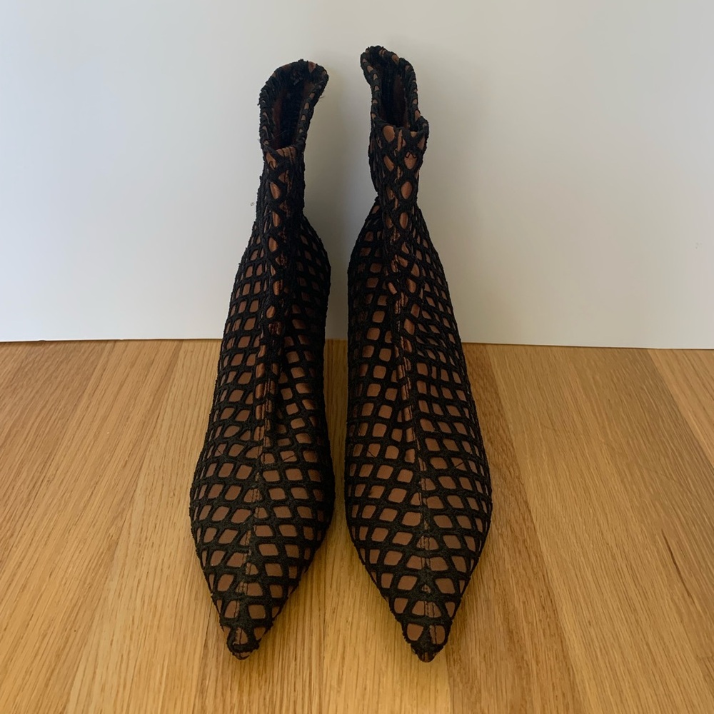 Zara Ankle Boots Checkered